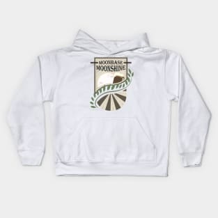 Moonbase Moonshine Vintage Beer Label Kids Hoodie